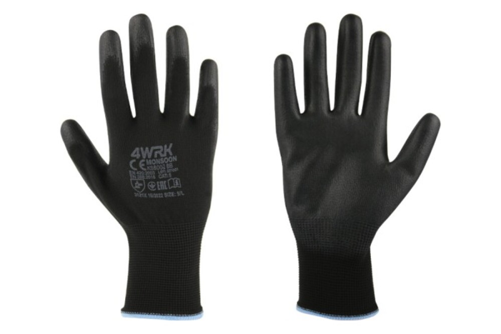 Rękawice rob. 4WRK MONSOON PES/PU KS6002 BB 7/S